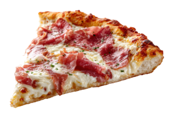 Savoring delicious pizza slice home kitchen food cozy isolated on transparent background