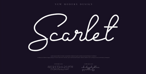 signature Font Calligraphy Logotype Script Brush Font Type Font lettering handwritten