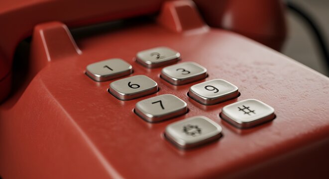 Vintage rotary phone dialpad - Powered by Adobe