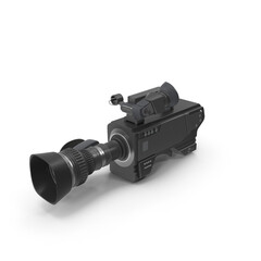 Black professional video camera equipment for filming shoots