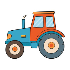 A powerful tractor working the fields, plowing soil and pulling equipment, built for tough farm tasks, symbolizing strength, efficiency, and modern agriculture.

