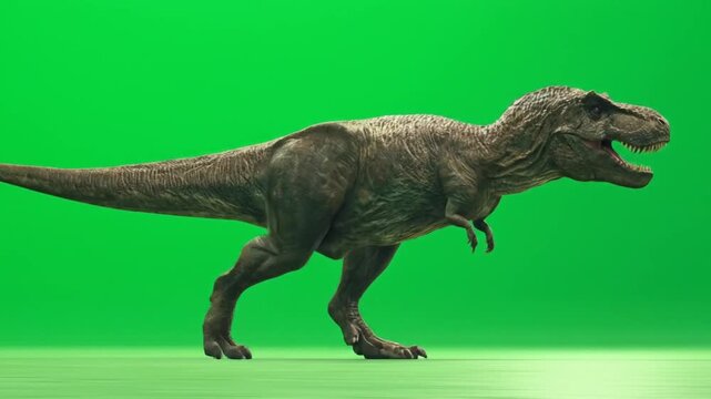 Tyrannosaurus rex green screen