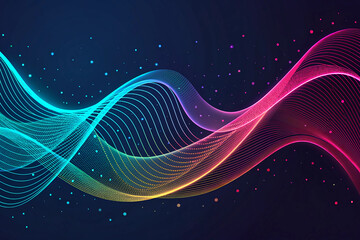 abstract wave background —AI GENERATED