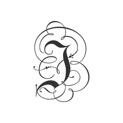 Fototapeta premium Modern Letter J Logo Design | Stylish Alphabet J Vector Branding 