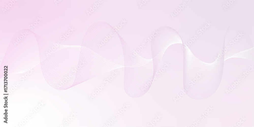 Poster wave curve lines banner pink background design. abstract digital motion lines. twisted curve lines a