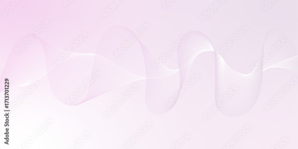 Poster wave curve lines banner pink background design. abstract digital motion lines. twisted curve lines a