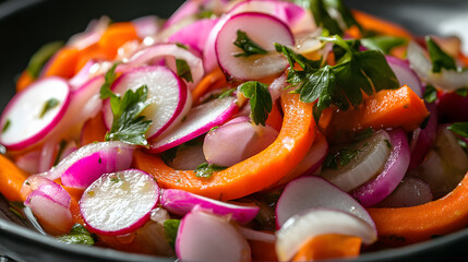 Vibrant Radish and Carrot Salad: Fresh, Healthy, and Delicious
