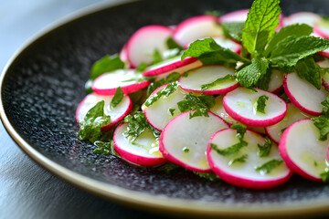 Refreshing Radish and Mint Salad