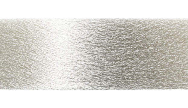 Close-up of a textured, light gray/silver sheet or ribbon.  Gradated tones create subtle variations in the surface