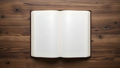 Open Blank Book Pages Background for Vintage Reading, Writing, and Creative Minimalist Design Concepts