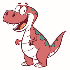 Playful Dinosaur Mascot Icon 1