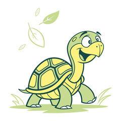 Playful Turtle Mascot Design