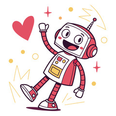 Smiling Robot Startup Mascot 1