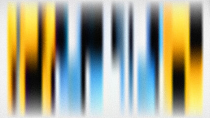 Abstract blurred vertical stripes background with subtle noise, featuring vibrant yellow, blue, and black hues  modern, dynamic, and slightly textured. © Hridoy