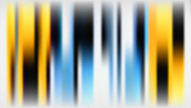 Abstract blurred vertical stripes background with subtle noise, featuring vibrant yellow, blue, and black hues; modern, dynamic, and slightly textured.