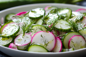 Refreshing Cucumber and Radish Salad