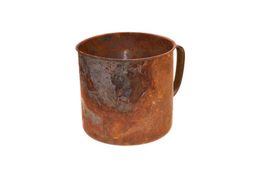rusty metal isolated on white background