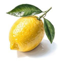 lemon isolated on white