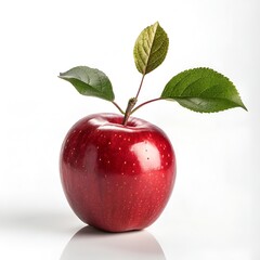 red apple isolated on white background