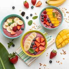 breakfast with fruits and berries