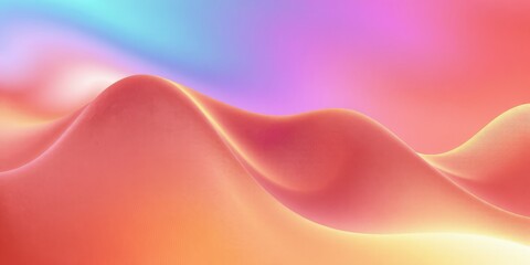 Obraz premium Abstract gradient wave background with soft pink purple and blue hues flowing smoothly