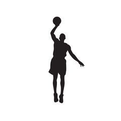 Sports Player Silhouette Vector | Athletic Silhouettes for Graphic Design