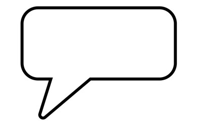 Speech bubble isolated on transparent background