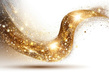 Gold glitter wave abstract design