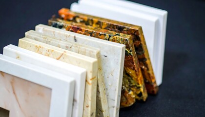 Display of various countertop samples