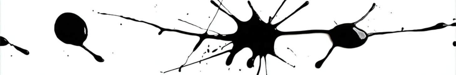 Abstract Ink Splatters