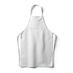 Plain white apron, front view (1)