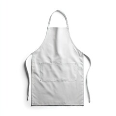 Blank white apron, front view (2)