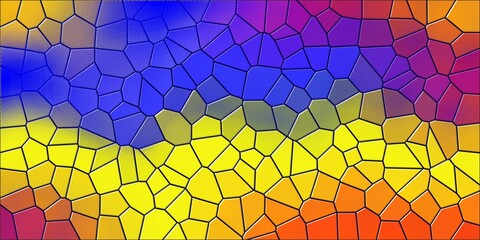 "Colorful Mosaic Abstract Background | Stained Glass Texture"