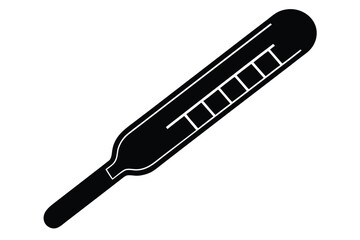 digital thermometer silhouette vector icon
