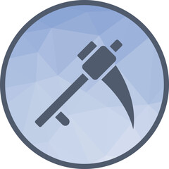 Scythe icon vector image. Suitable for mobile apps, web apps and print media.