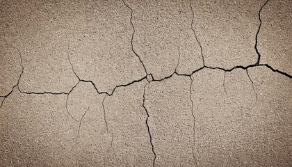 Obraz premium Minimalist cracked plaster wall texture in beige and gray