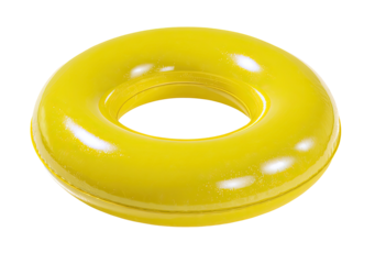 Bright yellow inflatable ring (3)