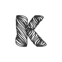 Modern Letter K Logo Design | Stylish Alphabet K Vector Branding
