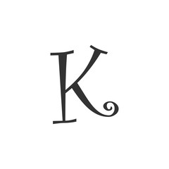 Modern Letter K Logo Design | Stylish Alphabet K Vector Branding
