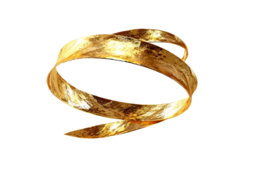 Golden, swirling rings