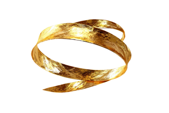Golden, swirling rings