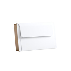 White Envelope with Kraft Paper Backing - Mockup for Branding and Design