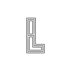 Modern Letter L Logo Design | Stylish Alphabet L Vector Branding
