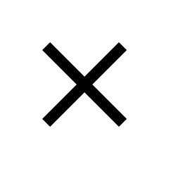 Fototapeta premium Close Icon for UI and Dismissal