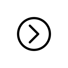 Forward Icon Line Style for UI and Navigation