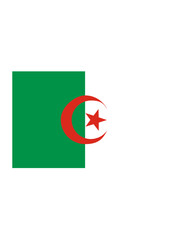 Algeria, Algerian national flag  - vector, vectorized