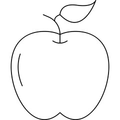 Apple single vector icon illustration