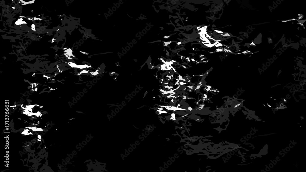 Aufkleber abstract black and gray texture with sharp irregular splashes and bold flat tones. fragmented ink bl