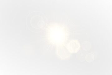 Bright Sunlight Flares Create Overexposed Light Leaks That Enhance Brightness in PNG Overlay Effects