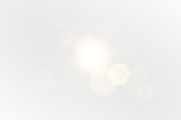Bright Sunlight Flares Create Overexposed Light Leaks That Enhance Brightness in PNG Overlay Effects